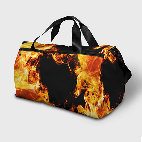 Спортивная сумка Nickelback и пылающий огонь / 3D-принт – фото 2