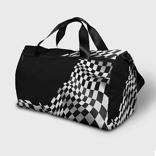 Спортивная сумка Mercedes racing flag / 3D-принт – фото 2