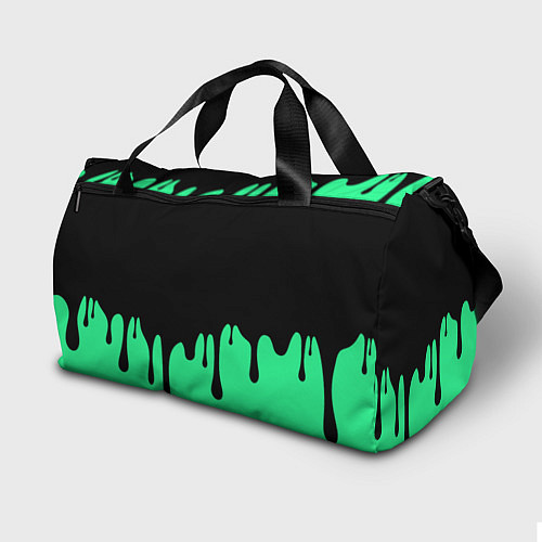 Спортивная сумка Смайлик с подтеками / 3D-принт – фото 2