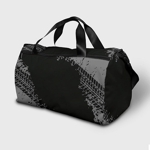 Спортивная сумка Land Rover в стиле Top Gear со следами шин на фоне / 3D-принт – фото 2