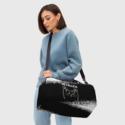 Сумки спортивные Группа Metallica и рок кот, цвет: 3D-принт — фото 2