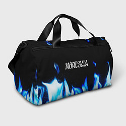 Сумки спортивные Maneskin blue fire, цвет: 3D-принт