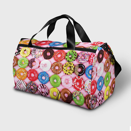 Спортивная сумка Гомер Симпсон в окружении пончиков / 3D-принт – фото 2