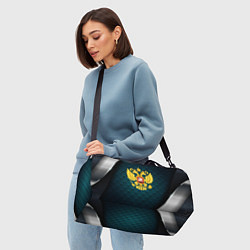 Сумки спортивные Герб России из золота, цвет: 3D-принт — фото 2