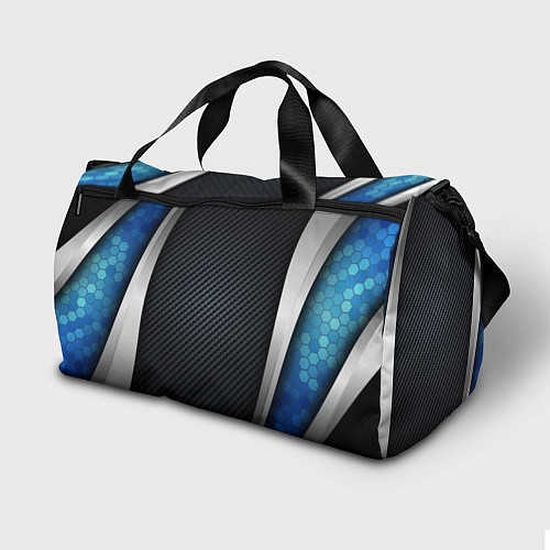 Спортивная сумка Black & blue Russia / 3D-принт – фото 2