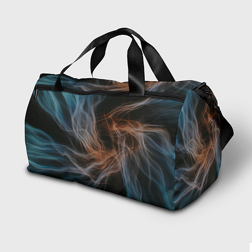 Спортивная сумка Множество абстрактных линий во тьме / 3D-принт – фото 2