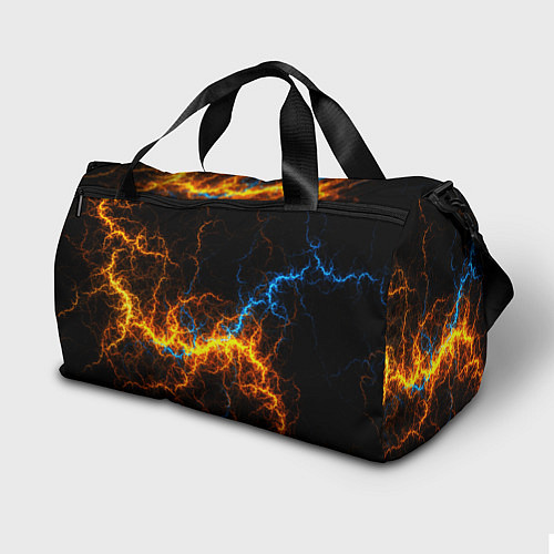 Спортивная сумка Электрический рисунок / 3D-принт – фото 2
