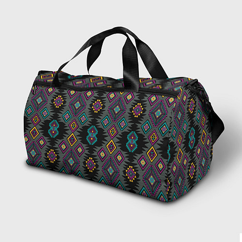Спортивная сумка Орнамент ацтеков - текстура / 3D-принт – фото 2