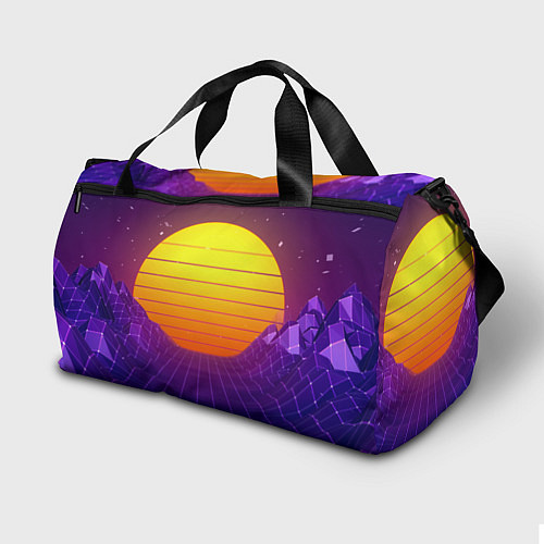 Спортивная сумка Retro wave sun / 3D-принт – фото 2