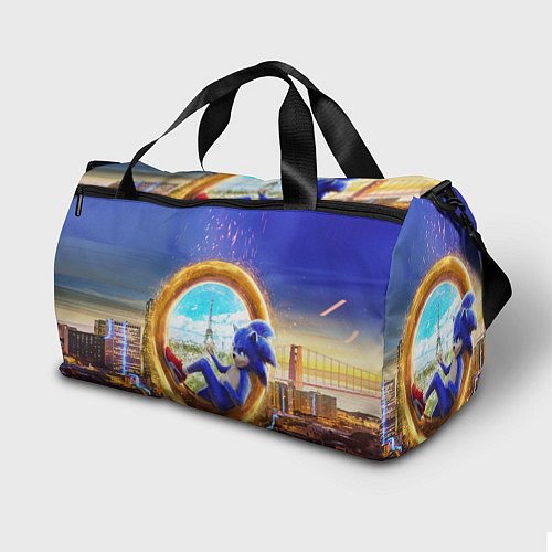 Спортивная сумка Соник в кино / 3D-принт – фото 2