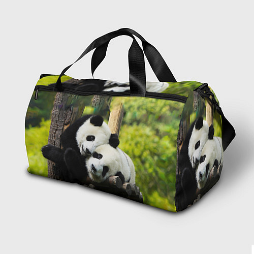 Спортивная сумка Влюблённые панды / 3D-принт – фото 2