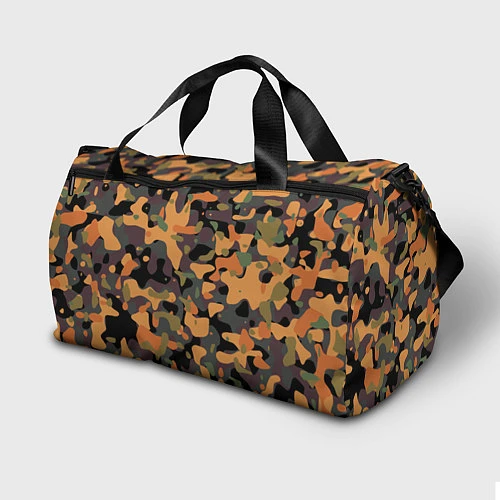 Спортивная сумка Камуфляж осенний лес / 3D-принт – фото 2