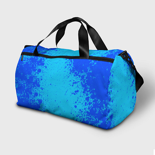 Спортивная сумка Радужные друзья: Синий глитч / 3D-принт – фото 2
