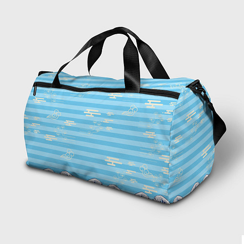 Спортивная сумка Лисички и море / 3D-принт – фото 2