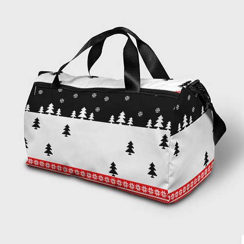 Спортивная сумка Merry christmas - Санта Клаус / 3D-принт – фото 2