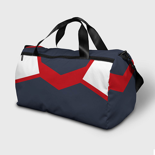 Спортивная сумка FIRM темно-синий с красной полосой / 3D-принт – фото 2