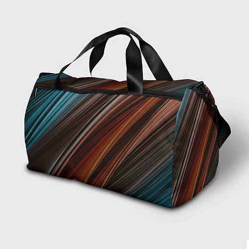 Спортивная сумка Разноцветные геометрические линии / 3D-принт – фото 2
