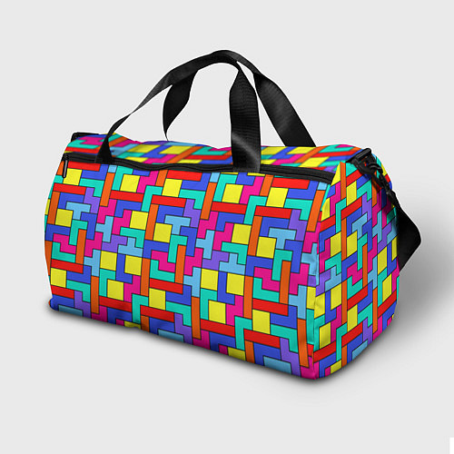 Спортивная сумка Тетрис - паттерн / 3D-принт – фото 2