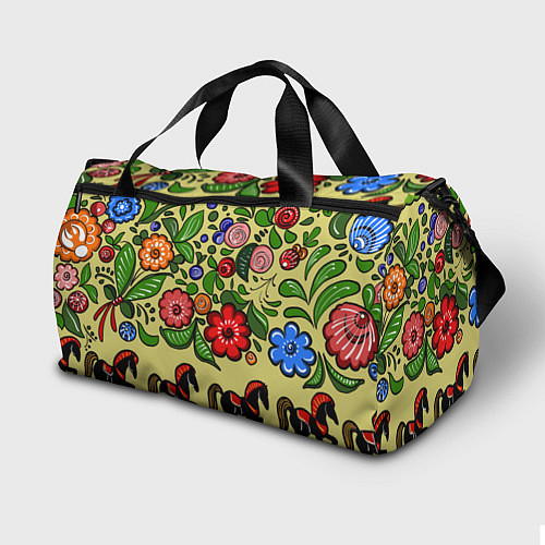 Спортивная сумка Роспись лошади / 3D-принт – фото 2