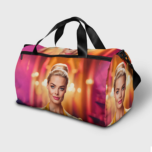 Спортивная сумка Нейросеть - Барби Марго Робби / 3D-принт – фото 2