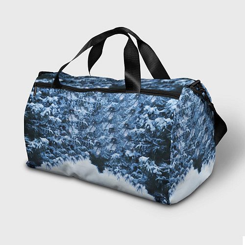 Спортивная сумка Новогодняя ёлка в лесу / 3D-принт – фото 2