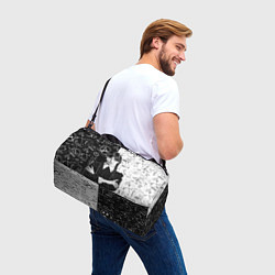 Сумки спортивные Уэнсдей: Черное/Белое, цвет: 3D-принт — фото 2