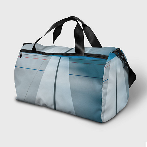 Спортивная сумка Абстрактные линии и цветные пластины / 3D-принт – фото 2