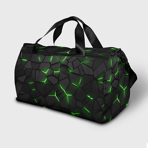 Спортивная сумка Green neon steel / 3D-принт – фото 2