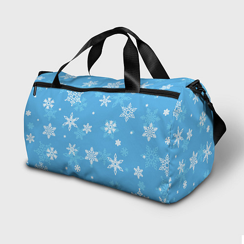 Спортивная сумка Голубой снегопад / 3D-принт – фото 2