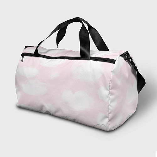 Спортивная сумка Милый белый кролик / 3D-принт – фото 2