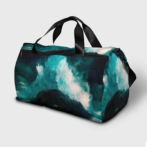 Спортивная сумка Бушующее море / 3D-принт – фото 2
