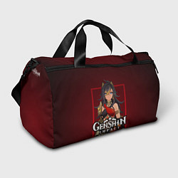 Сумки спортивные Дэхья и огонь Персонаж Genshin Impact, цвет: 3D-принт