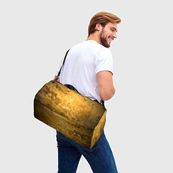 Сумки спортивные Золотая абстрактная поверхность, цвет: 3D-принт — фото 2