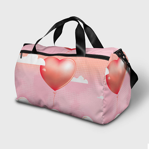 Спортивная сумка Мишка в чашке с сердечком / 3D-принт – фото 2