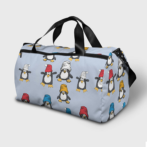 Спортивная сумка Смешные пингвины / 3D-принт – фото 2