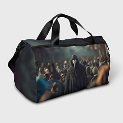 Сумки спортивные Чумной доктор в толпе, цвет: 3D-принт