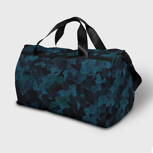 Спортивная сумка Камуфляж тёмно-синий / 3D-принт – фото 2