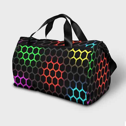 Спортивная сумка Gradient hexagon genshin / 3D-принт – фото 2