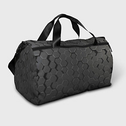 Спортивная сумка Abstraction hexagon grey