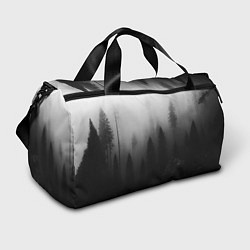 Спортивная сумка Красивый туманный лес