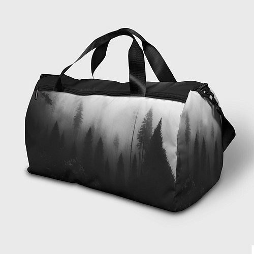 Спортивная сумка Красивый туманный лес / 3D-принт – фото 2