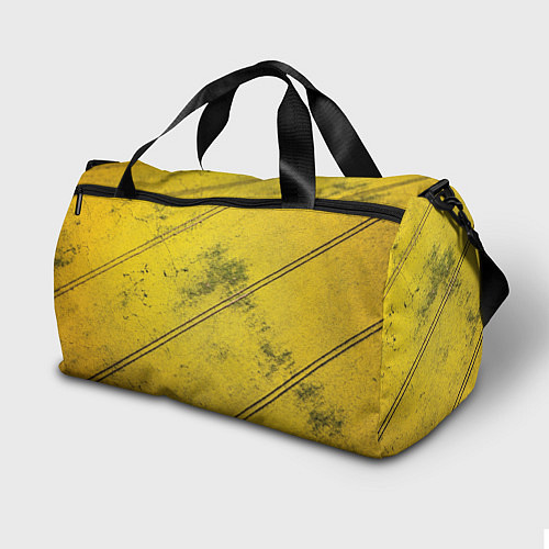 Спортивная сумка Абстрактная ярко-золотая текстура / 3D-принт – фото 2