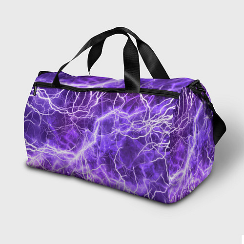 Спортивная сумка Фишль на фоне молний / 3D-принт – фото 2