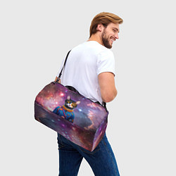 Сумки спортивные Кот бравый космонавт, цвет: 3D-принт — фото 2