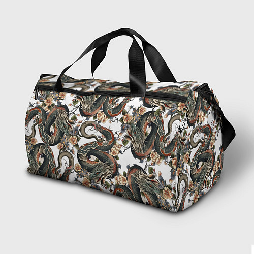 Спортивная сумка Тату японский дракон / 3D-принт – фото 2