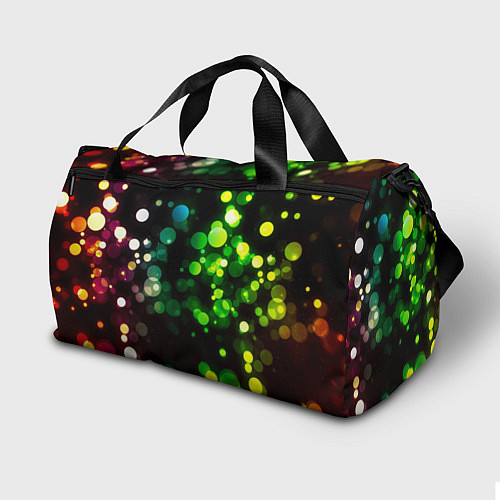 Спортивная сумка Разноцветные блики / 3D-принт – фото 2