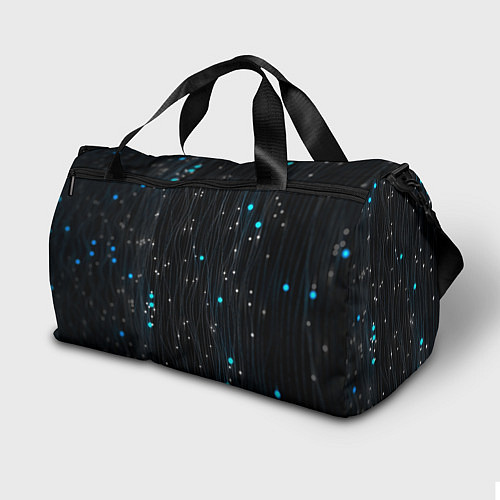 Спортивная сумка Волнистые космические блики / 3D-принт – фото 2