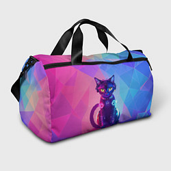 Спортивная сумка Кибер кошка