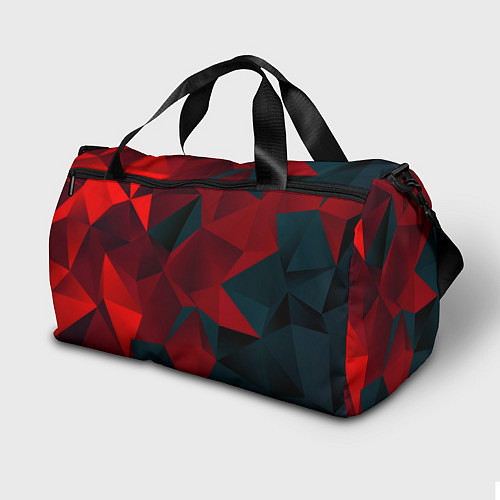 Спортивная сумка Битва кубов красный и черный / 3D-принт – фото 2