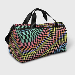 Спортивная сумка Colorful avant-garde chess pattern - fashion
